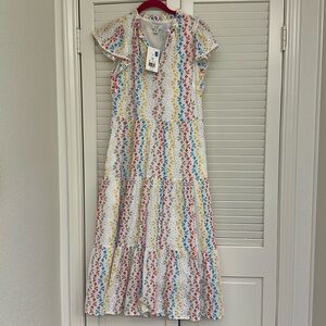 Multicolor eyelet maxi dress - NWT